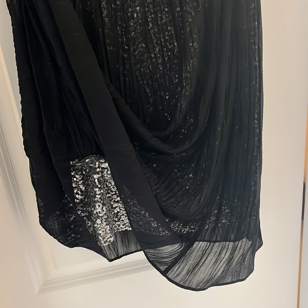 Black/silver sparkle express mini dress size 4.